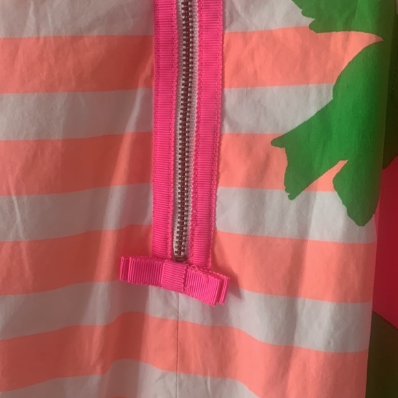 Lilly Pulitzer Mini Shift Dress Sleeveless 4 Tangerine orange and pink - Picture 6 of 9